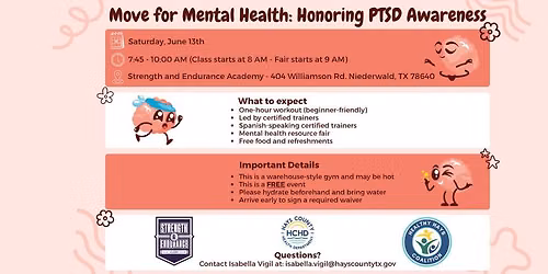 Move for Mental Health: Honoring PTSD Awareness Month