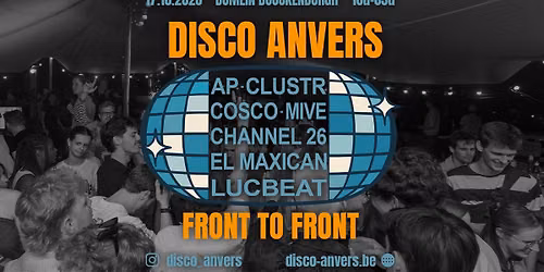 Disco Anvers - Front To Front EDITIE HERFST 2026