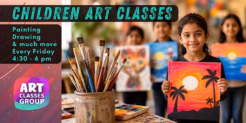 Children Art Classes for painting and drawing from age 5 and above