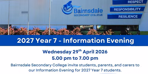 2027 Year 7 Information Evening