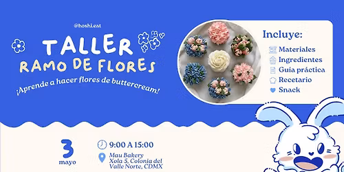 Taller de ramo de flores de buttercream \ud83e\uddc1 