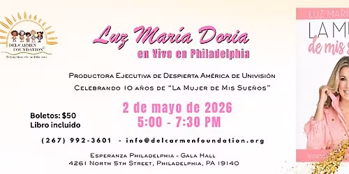 Conferencia: Transformando sue\u00f1os en prop\u00f3sitos \u2013 Evento Ben\u00e9fico