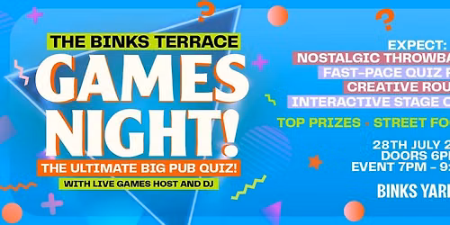 The Binks Ultimate Games Night