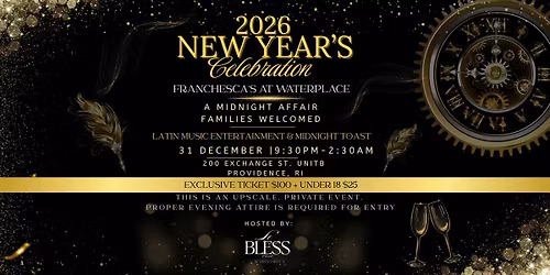 2026 New Year's Celebration- At Franchesca at Waterplace