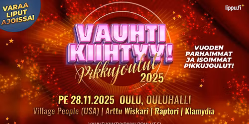 Vauhti Kiihtyy! Pikkujoulut 2025 - Oulu 28.11.2025