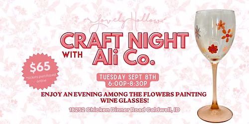Glass Painting Craft Night on The Farm