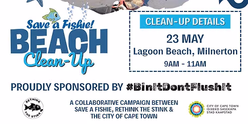 #BinItDontFlushIt Beach Cleanup
