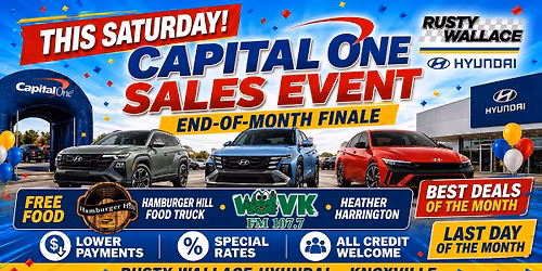 Capital One Sales Event \u2014 Big Saturday Finale!
