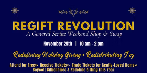ReGift Revolution: A Strike Weekend Shop & Swap 