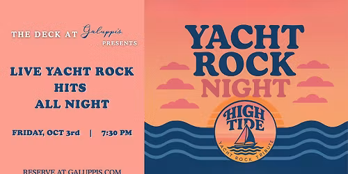High Tide presents Yacht Rock Live Band at Galuppis