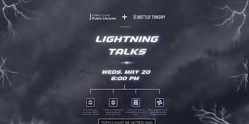 Lightning Talks! W\/ Wake County Library x Bottle Theory