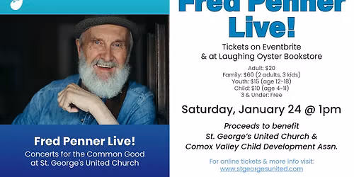 Fred Penner Live! Fundraising Concert
