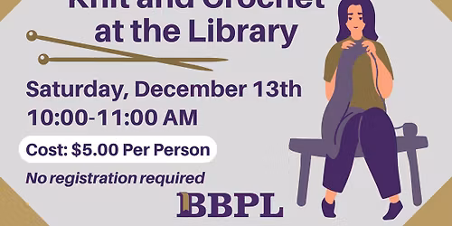 Knit & Crochet at the Library