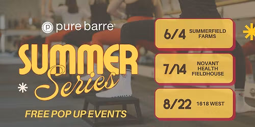 \ud83d\udc49 FREE Summer Pop Up Workouts in Greensboro \u2600\ufe0f