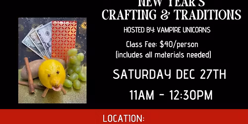 New Year\u2019s Crafting & Traditions