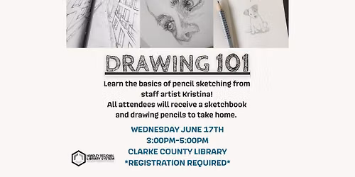 Drawing 101: Learn to Sketch - Clarke County Library