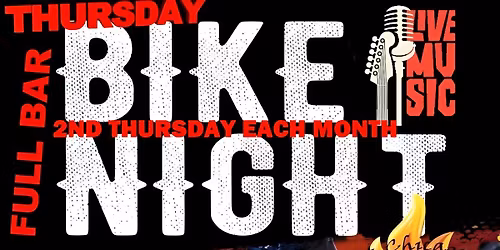 Second Thursday BIKE NIGHTS, Downtown Leesburg FL @ 5pm. HAPPY HOUR starts @ 4pm! 