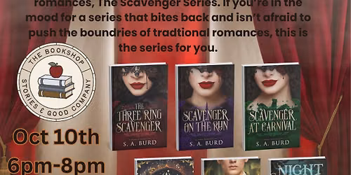 Author Signing & Reading w\/local writer, S.A Burd