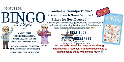 Grandma & Grandpa Theme - Bingo