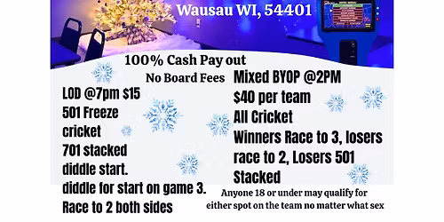 WINTER WONDERLAND DART TOURNAMENT