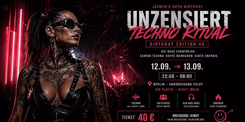 UNZENSIERT \u2013 Techno Ritual Berlin