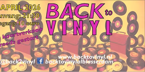 Back to Vinyl 11 april 2026