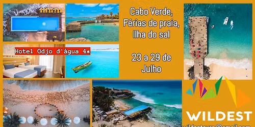 Cabo Verde, f\u00e9rias de praia na Ilha do sal