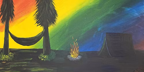 Pride Night! Rainbow Campsite Paint and Sip