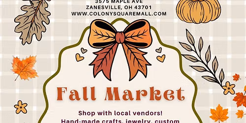 Colony Square Mall Fall local vendor market