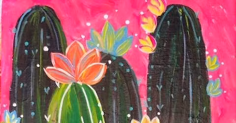 Paint and Sip Event: Prickle Me Pink