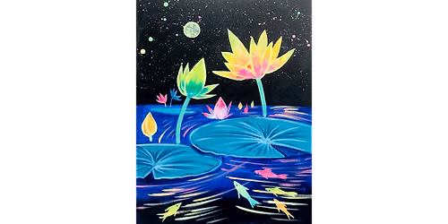 Glowing Lotus - Paint and Sip in Cincinnati | Classpop!\u2122