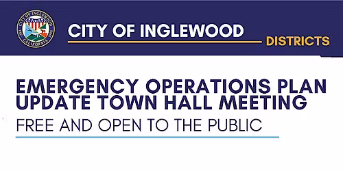 District 1 Community Town Hall \u2013 Emergency Operations Plan Development