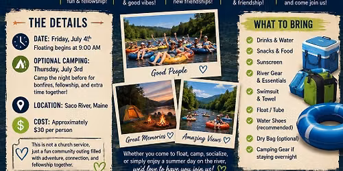 Saco River Tubing Trip \ud83c\udfde\ufe0f