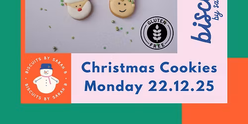 FULLY BOOKED ~ Christmas Cookies Class @ Bobby's Bournemouth ~ Gluten-free