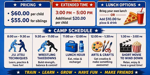 Memorial Day - Jiujitsu Day Camp