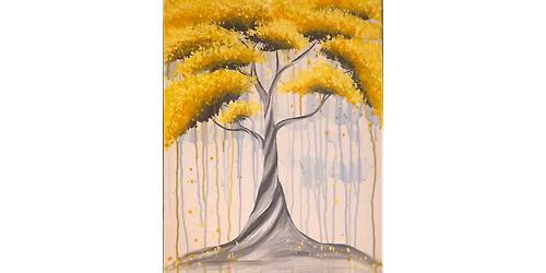 Drip Drop Yellow Tree - Paint and Sip in Tyler | Classpop!\u2122