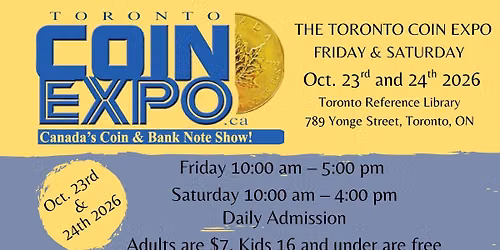 The Toronto Coin Expo