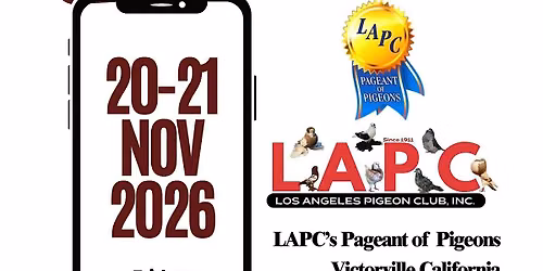 Pageant of Pigeons presented by the Los Angeles Pigeon Club