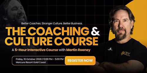 The Coaching and Culture Course with Martin Rooney