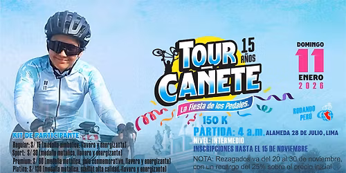 TOUR CA\u00d1ETE 15 A\u00d1OS