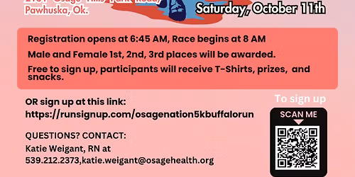 Osage Nation 5K Buffalo Run