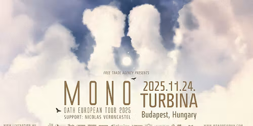 MONO, support: Nicolas Veroncastel | Budapest 2025