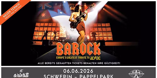 BAROCK - Europe`s Greatest Tribute To AC\/DC \u2022 06.06.2026 \u2022 Schwerin