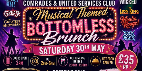 Musicals Bottomless Brunch