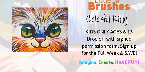 Little Brushes Summer Art Camp: Colorful Kitty