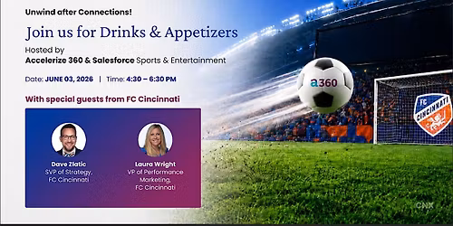 Join Us for Drinks & Appetizers with Special Guest FC Cincinnati