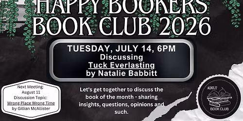 Happy Bookers Book Club - Tuck Everlasting