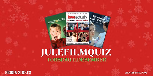 Film- og TV-Quiz Julespesial p\u00e5 Br\u00f8d & Sirkus!