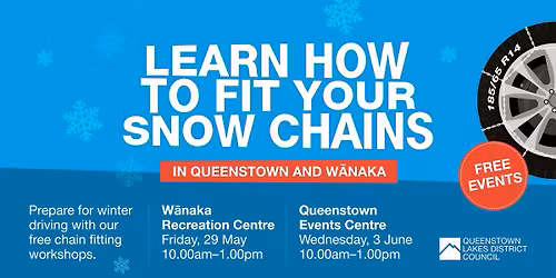 Winter Chain Fitting Workshop - Queenstown