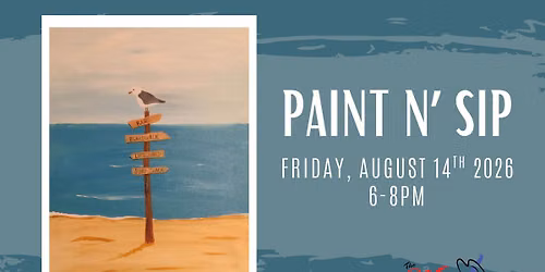 Paint n\u2019 Sip: Beach Sign